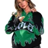 Philadelphia Eagles Womens Kelly Green Racing Jacket