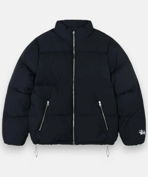 STUSSY PUFFER JACKET BLACK
