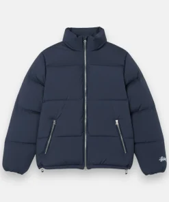 STUSSY PUFFER JACKET NAVY