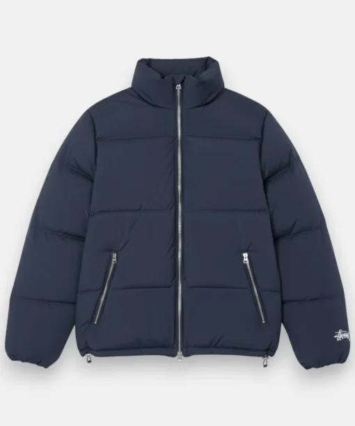 STUSSY PUFFER JACKET NAVY
