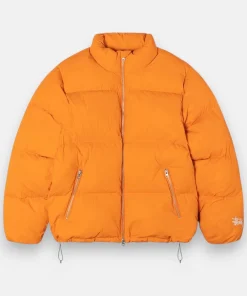 STUSSY PUFFER JACKET ORANGE