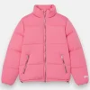 STUSSY PUFFER JACKET PINK