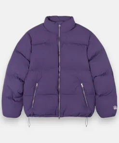 STUSSY PUFFER JACKET PURPLE