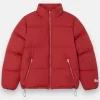 STUSSY PUFFER JACKET RED