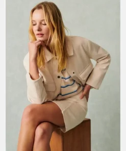Sezane Marion Crop Beige Jacket