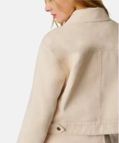 Sezane Marion Crop Jacket Mottled Ecru