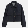 Sezane Marion Jacket Blue Deep Indigo
