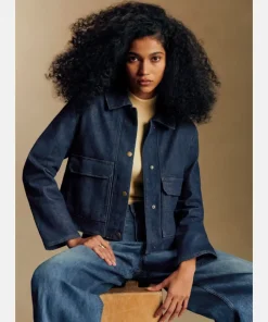 Sezane Marion Jacket Deep Indigo