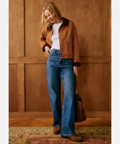 Sezane Marion Vintage Brown Jacket