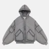 Shinzo Ishigaki A1 Bomber Puffer Jacket Grey