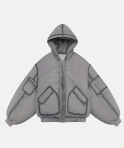 Shinzo Ishigaki A1 Bomber Puffer Jacket Grey