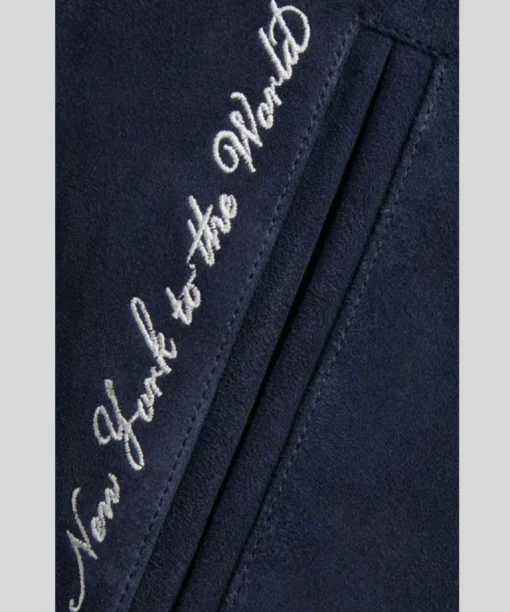 Shop Kith for the New York Yankees Suede Porter Jacket