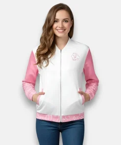 Shop haru urara themed bomber jacket