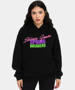Spring Breakers x Selena Gomez Mask’s On Black Pullover Hoodie
