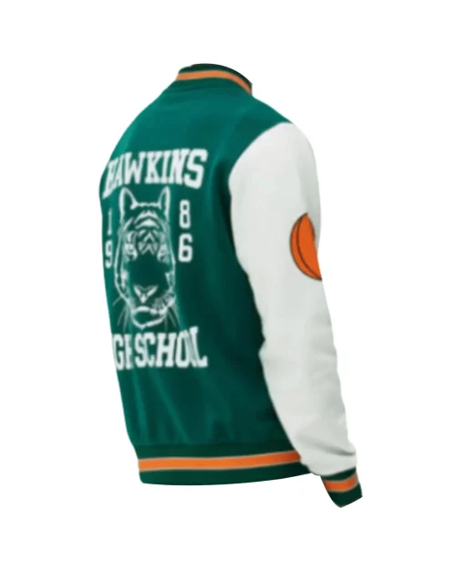Stranger-Things-Hawkins-Tigers-Jacket-Green