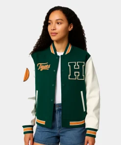 Stranger Things Hawkins Tigers Varsity Jacket Women