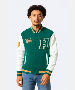 Stranger Things Mens Hawkins Tigers Varsity Jacket