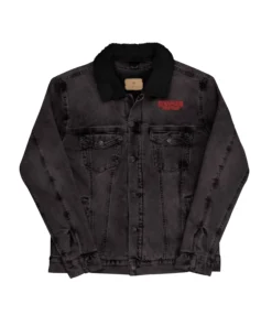 Stranger things sherpa black jacket