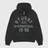 Stussy established international black hoodie