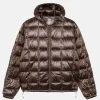 Stussy Midweight Hooded Puffer Jacket Brown