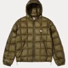 Stussy Midweight Hooded Puffer Jacket Green