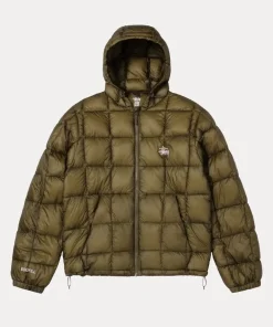 Stussy Midweight Hooded Puffer Jacket Green