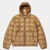 Stussy Midweight Hooded Puffer Jacket khaki