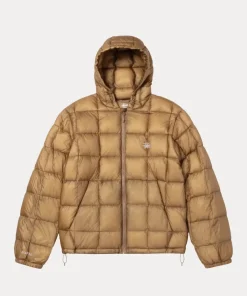 Stussy Midweight Hooded Puffer Jacket khaki