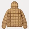 Stussy Midweight Hooded khaki Puffer Jacket