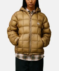Stussy Midweight women Puffer Jacket khaki