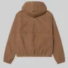 Stussy Waxed Cotton Work Brown Jacket