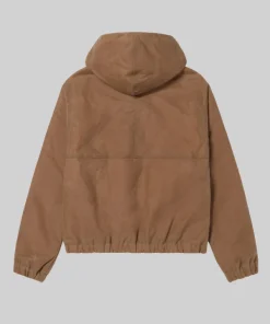Stussy Waxed Cotton Work Brown Jacket