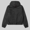 Stussy Waxed Cotton Work Hooded Jacket Black