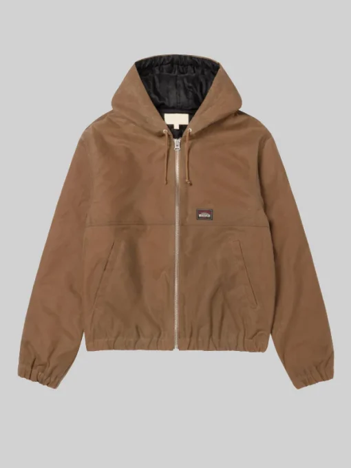 Stussy Waxed Cotton Work Jacket Brown