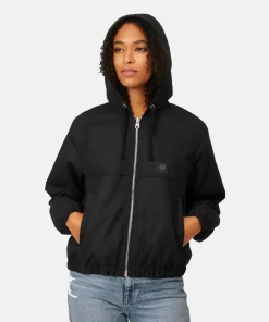 Stussy Waxed Cotton Work Women Black Jacket