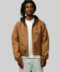 Stussy_Waxed_Cotton_Brown_Hooded_Work_Jacket
