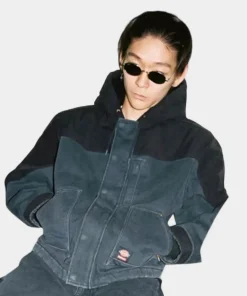 Supreme Dickies Cordura Black Hooded Work Jacket