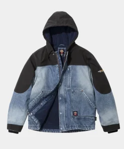 Supreme Dickies Cordura Hooded Work Jacket Blue