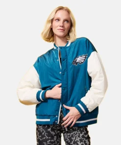 Terez Women Philadelphia Eagles Bomber Jacket