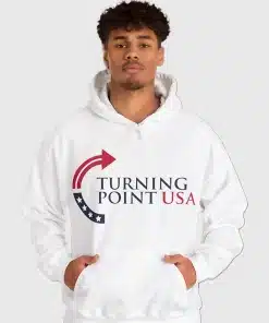 Turning-Point-USA-White-Fleece-Hoodie