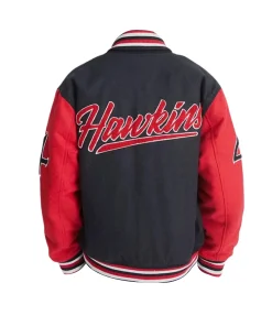 Unisex-Stranger-Things-Hawkins-Black-Red-Jacket