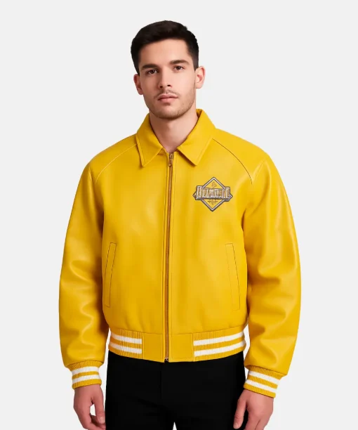 Vale Forever Valley Coach yELLOW mENS Bomber Jacket