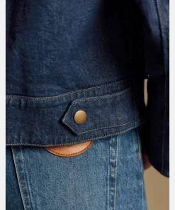 Vintage Sezane Marion Denim Jacket Deep Indigo