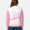 Women haru urara themed bomber jacket