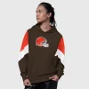 Womens cleveland browns starter brown scrimmage hoodie