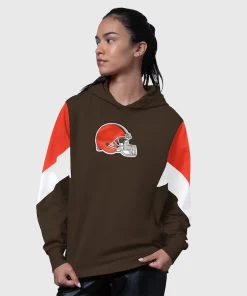 Womens cleveland browns starter brown scrimmage hoodie