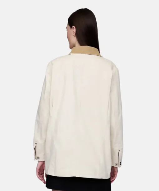Women's GAP Corduroy Collar Barn Long Jacket Coat