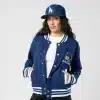 Women's Los Angeles Dodgers New Era x Bella Doña Royal Betty Boop Varsity Bomber Jacket