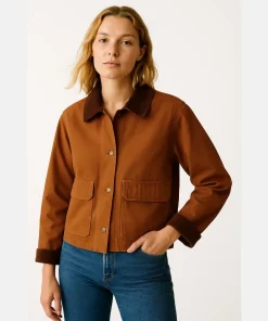 Women's Vintage Sezane Marion Brown Coffee Jacket
