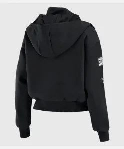 Women's WEAR by Erin Andrews Black Dallas Cowboys Patch Pocket Bomber Jacket